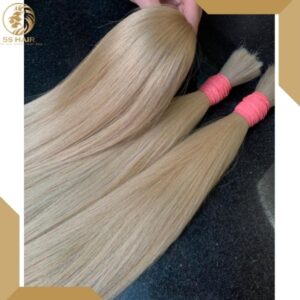 Tóc thô nguyên liệu nhuộm màu vàng sáng - 5S Hair Factory
